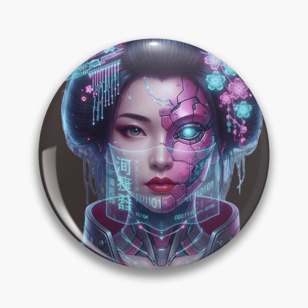 Item preview, Title: Cyberpunk Neon Sakura Geisha – Digital Future designed and sold by Neo Tokio.