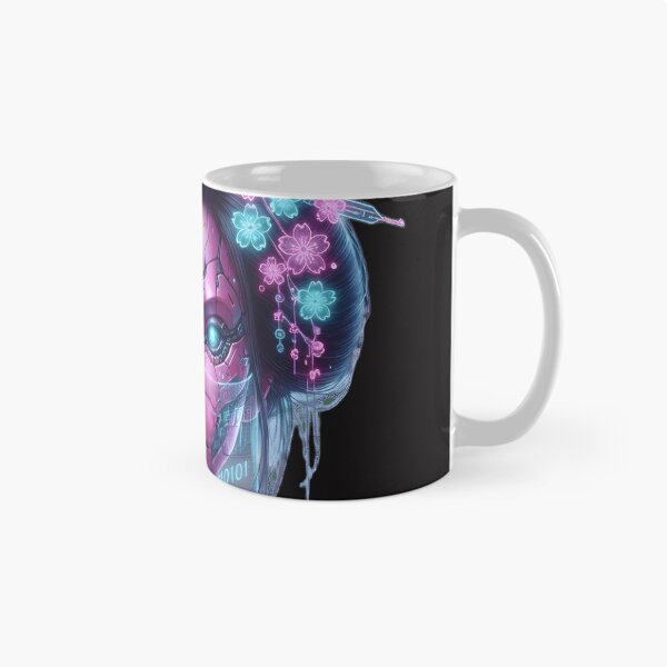 Item preview, Title: Cyberpunk Neon Sakura Geisha – Digital Future designed and sold by Neo Tokio.