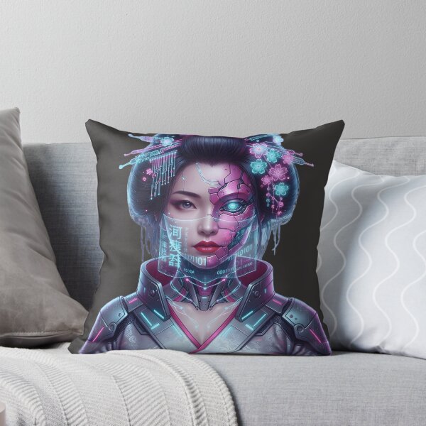 Item preview, Title: Cyberpunk Neon Sakura Geisha – Digital Future designed and sold by Neo Tokio.