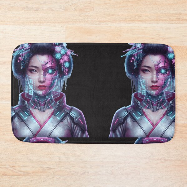 Item preview, Title: Cyberpunk Neon Sakura Geisha – Digital Future designed and sold by Neo Tokio.