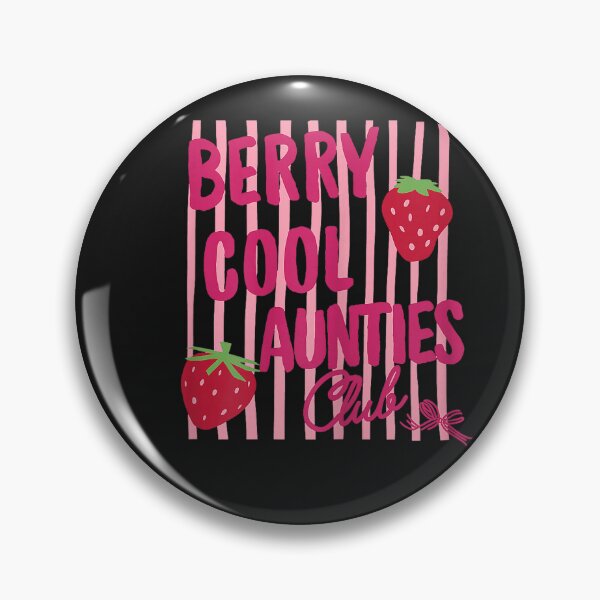 Item preview, Berry Cool Aunties Club Trendy Striped Strawberry designed and sold by FrankIsabel.