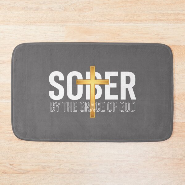 Item preview, Christian Sober By The Grace of God - Recovery Sobriety Coss designed and sold by KristineLi.