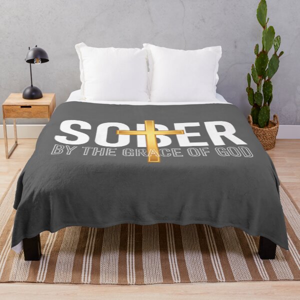 Item preview, Christian Sober By The Grace of God - Recovery Sobriety Coss designed and sold by KristineLi.