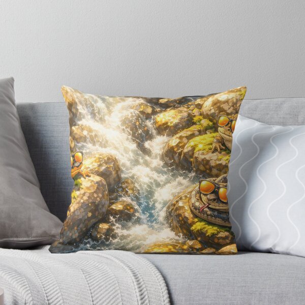 Item preview, Cool Animals Chilling by the Mountain Stream designed and sold by M-Y-A-R-T-.