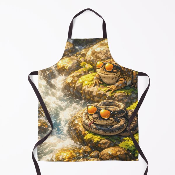Item preview, Cool Animals Chilling by the Mountain Stream designed and sold by M-Y-A-R-T-.