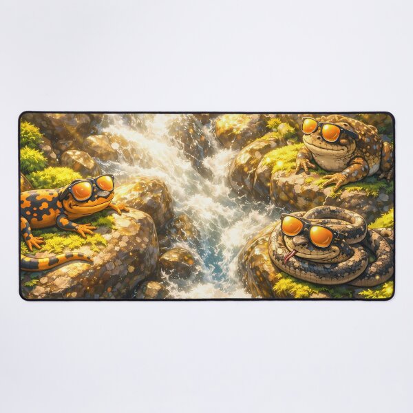 Item preview, Cool Animals Chilling by the Mountain Stream designed and sold by M-Y-A-R-T-.