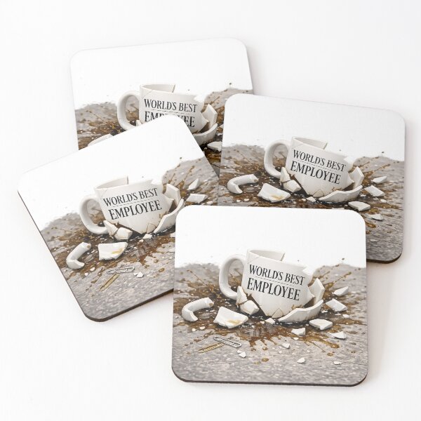 Item preview, World’s Best Employee Mug Shattered – Funny Office Humor Gift for Coworkers designed and sold by EdgeSphere.