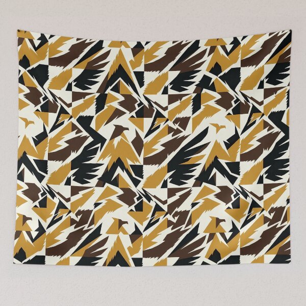 Item preview, Jagged Geometric Bird Pattern designed and sold by Based Originals.