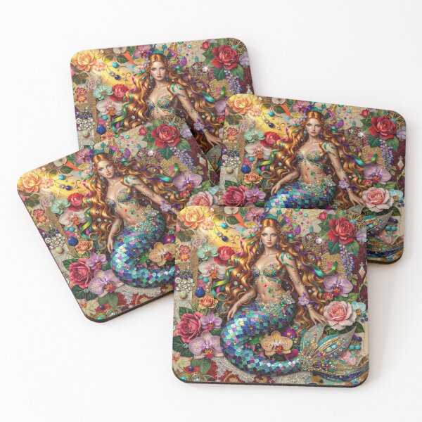 Item preview, Floral Mermaid Trinkets designed and sold by Tau Tia L Douglass.