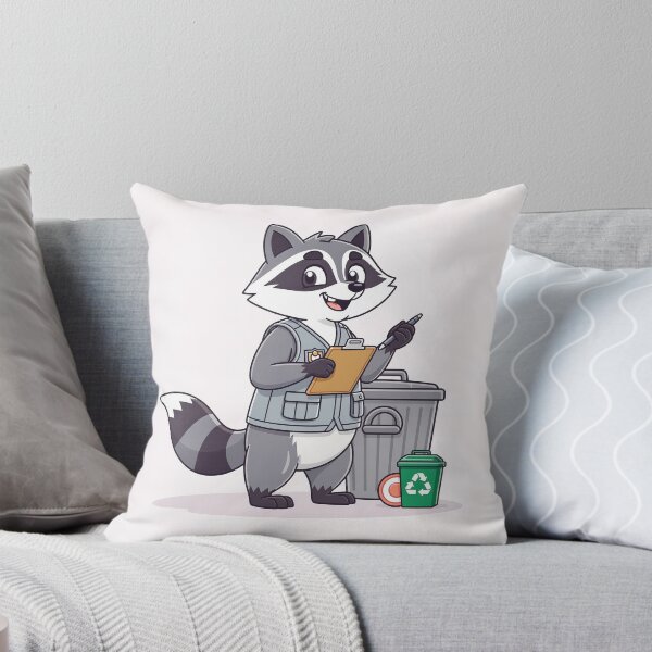 Item preview, Certified Raccoon Trash Inspector designed and sold by PictorialWhimsy.