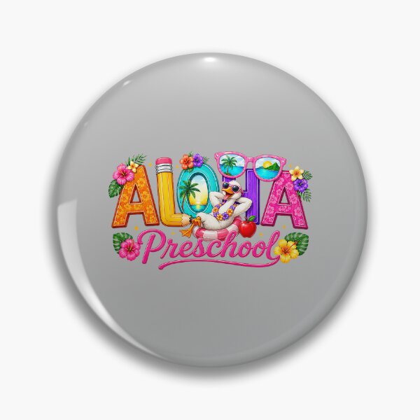 Item preview, Aloha Preschool Tropical Floral Silly Goose Back to School designed and sold by mjohnson9.