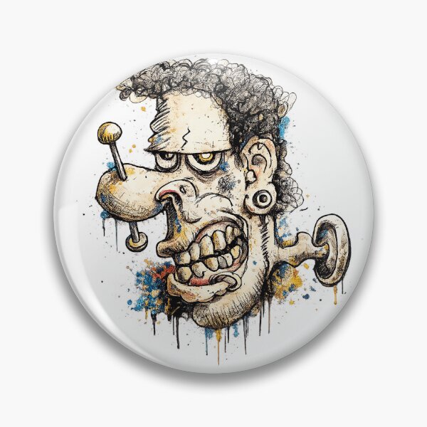 Item preview, Funny Frankenstein Monster Cartoon Portrait designed and sold by KARTICK DUTTA.