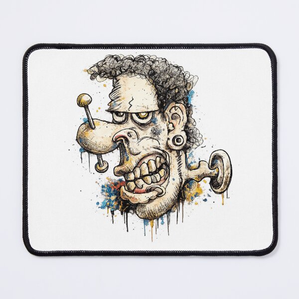 Item preview, Funny Frankenstein Monster Cartoon Portrait designed and sold by KARTICK DUTTA.