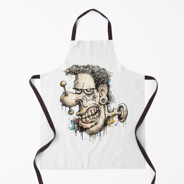 Item preview, Funny Frankenstein Monster Cartoon Portrait designed and sold by KARTICK DUTTA.