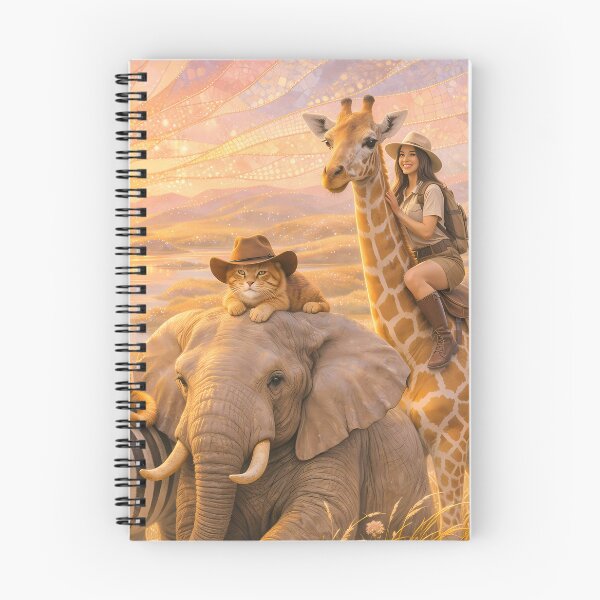 Item preview, African Savannah Sunset Adventure with Cats designed and sold by M-Y-A-R-T-.