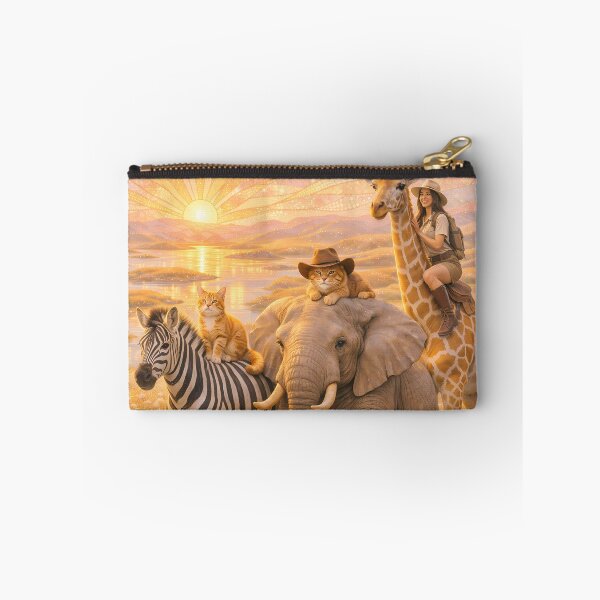 Item preview, African Savannah Sunset Adventure with Cats designed and sold by M-Y-A-R-T-.