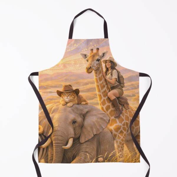 Item preview, African Savannah Sunset Adventure with Cats designed and sold by M-Y-A-R-T-.