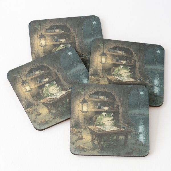 Item preview, Frog Cartographer Mapping the Pond designed and sold by PictorialWhimsy.