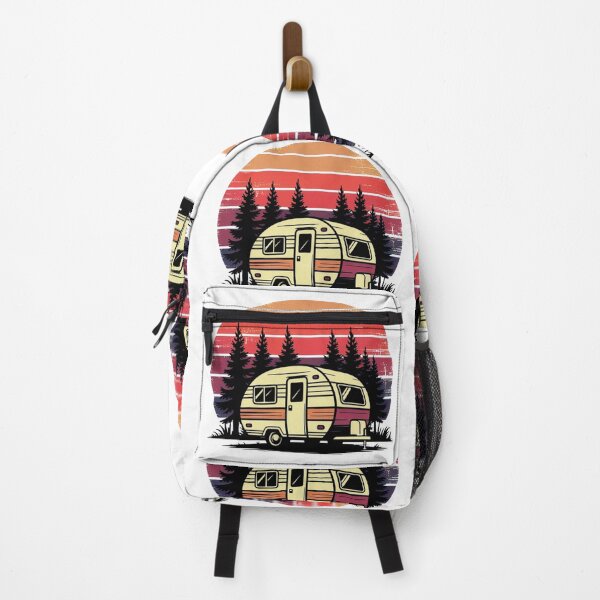 Item preview, Retro Camper Sunset Vintage Camping Trailer Illustration designed and sold by GabeMountainArt.