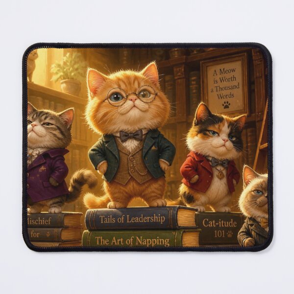Item preview, Scholarly Cats Library Adventure designed and sold by Harrietcozz.