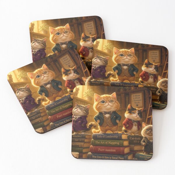 Item preview, Scholarly Cats Library Adventure designed and sold by Harrietcozz.