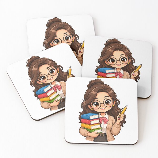 Item preview, Cute Female Teacher | Kawaii Teacher Gift for School designed and sold by Pixanova.