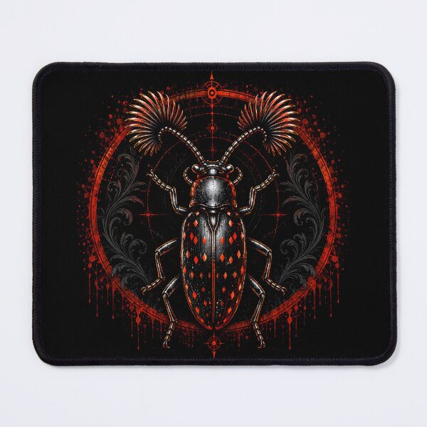 Item preview, Crimson Fan Beetle designed and sold by RimoraArt.