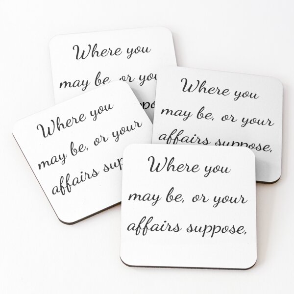 Item preview, “Where you may be, or your affairs suppose,” - handwriting black designed and sold by ariksworld.