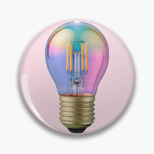 Item preview, Iridescent Rainbow Light Bulb Glass Art designed and sold by colorful-white.