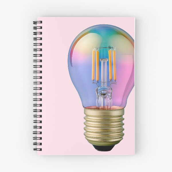 Item preview, Iridescent Rainbow Light Bulb Glass Art designed and sold by colorful-white.