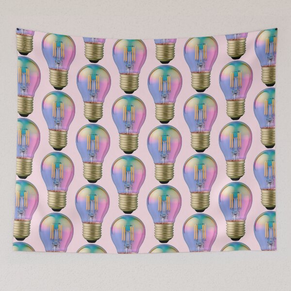 Item preview, Iridescent Rainbow Light Bulb Glass Art designed and sold by colorful-white.