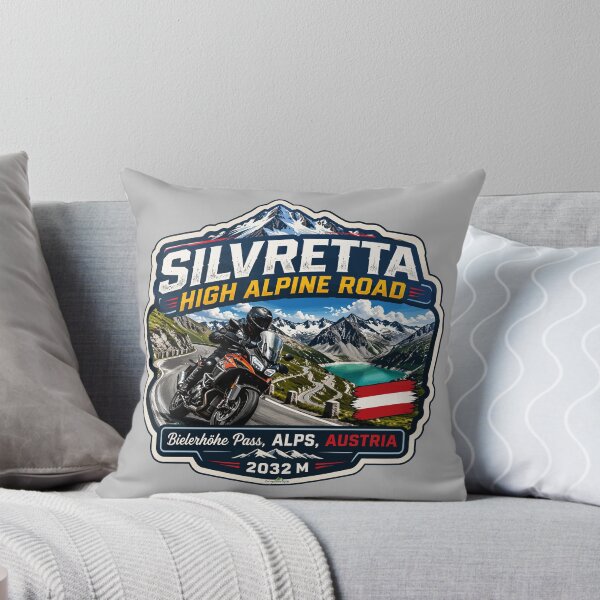 Item preview, Silvretta High Alpine Road Bielerhohe Austria Motorcycle Sticker TShirt 01 designed and sold by OuterShellUK.