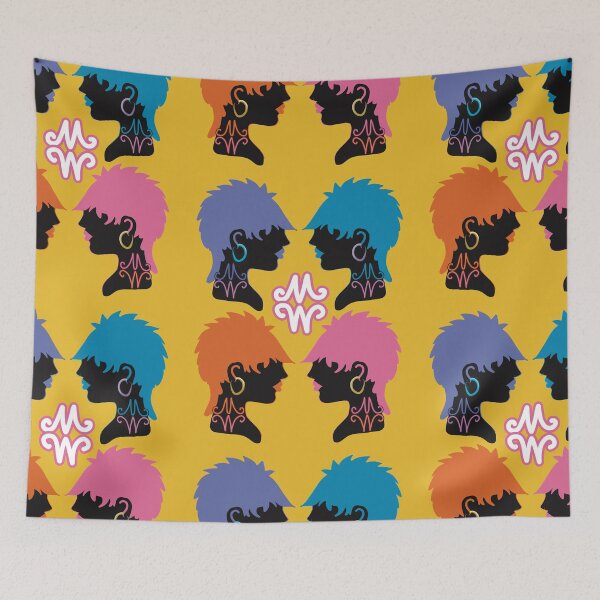 Item preview, Punk Mullet Mohawk Shag Hairstyle Girl Neon Silhouette designed and sold by Karin Taylor.