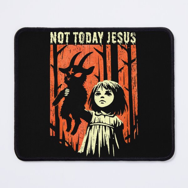 Item preview, Not Today Jesus Gothic Dark Art Creepy Cute designed and sold by watanabeee.