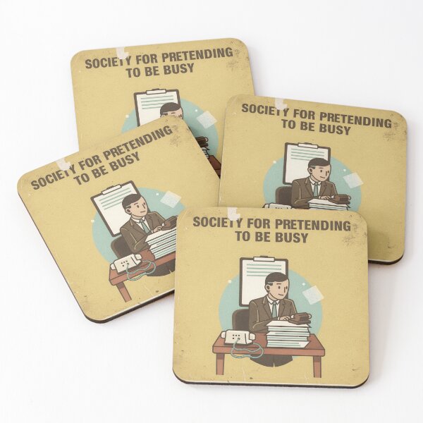 Item preview, Society for Pretending to Be Busy designed and sold by PictorialWhimsy.