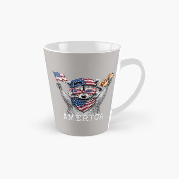 Item preview, America Raccoon Holding A Hot Dog Patriotic American Flag designed and sold by mjohnson9.
