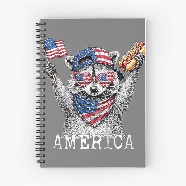 Item preview, America Raccoon Holding A Hot Dog Patriotic American Flag designed and sold by mjohnson9.