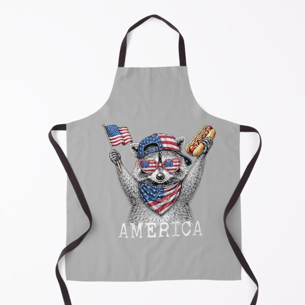 Item preview, America Raccoon Holding A Hot Dog Patriotic American Flag designed and sold by mjohnson9.