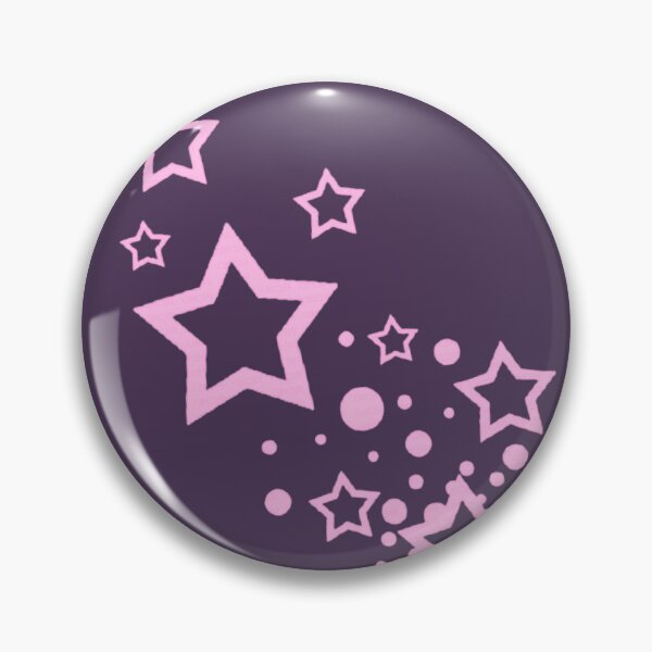 Item preview, Y2K pink and purple frutiger metro stars designed and sold by BrontesWhimsyStore.