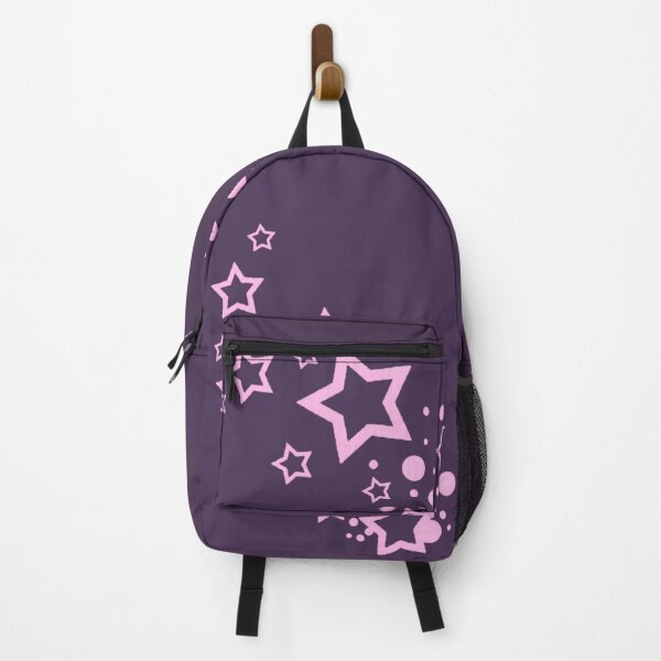 Item preview, Y2K pink and purple frutiger metro stars designed and sold by BrontesWhimsyStore.