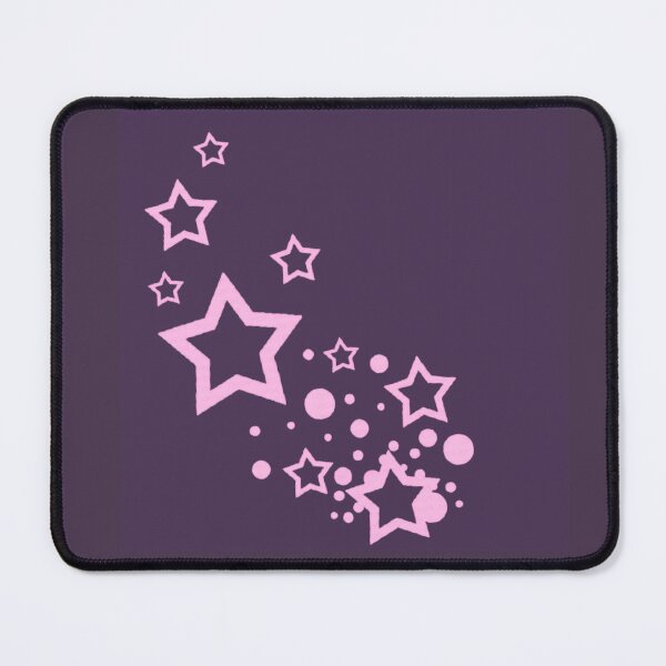 Item preview, Y2K pink and purple frutiger metro stars designed and sold by BrontesWhimsyStore.