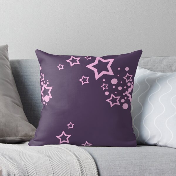Item preview, Y2K pink and purple frutiger metro stars designed and sold by BrontesWhimsyStore.