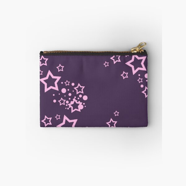Item preview, Y2K pink and purple frutiger metro stars designed and sold by BrontesWhimsyStore.