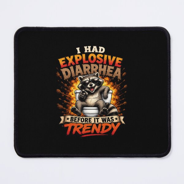 Item preview, Explosive Diarrhea, Unhinged Raccoon On Toilet designed and sold by MamaSweetea.