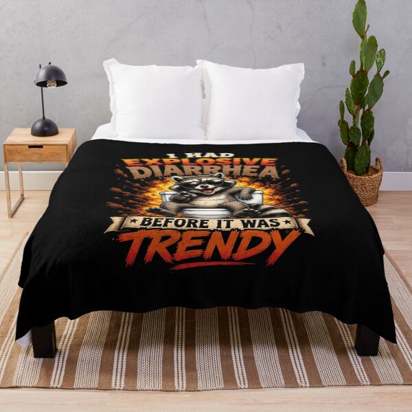 Item preview, Explosive Diarrhea, Unhinged Raccoon On Toilet designed and sold by MamaSweetea.