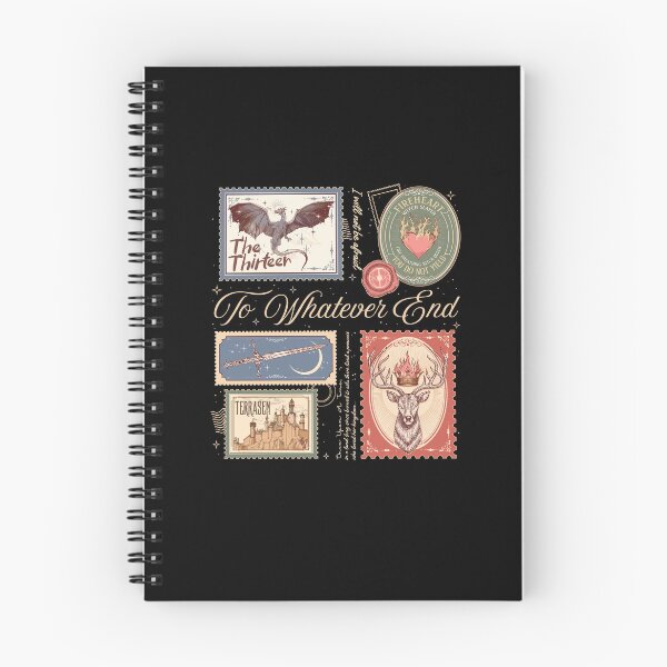 Item preview, Throne of Glass To Whatever End Vintage Bookish Stamp Collage designed and sold by DarylPope.