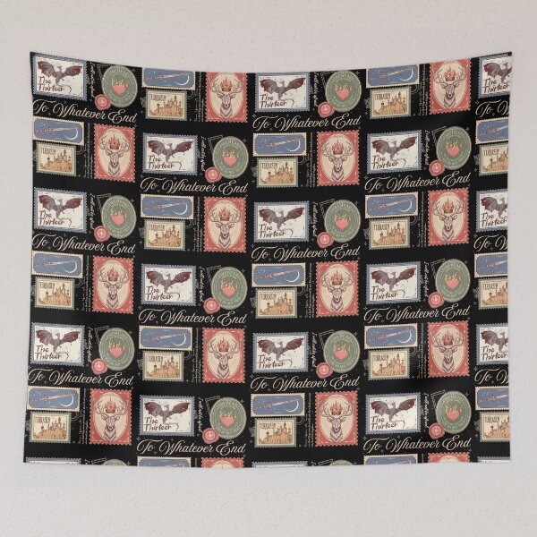 Item preview, Trono de Cristal Hasta el fin que sea Collage de sellos literarios vintage designed and sold by DarylPope.