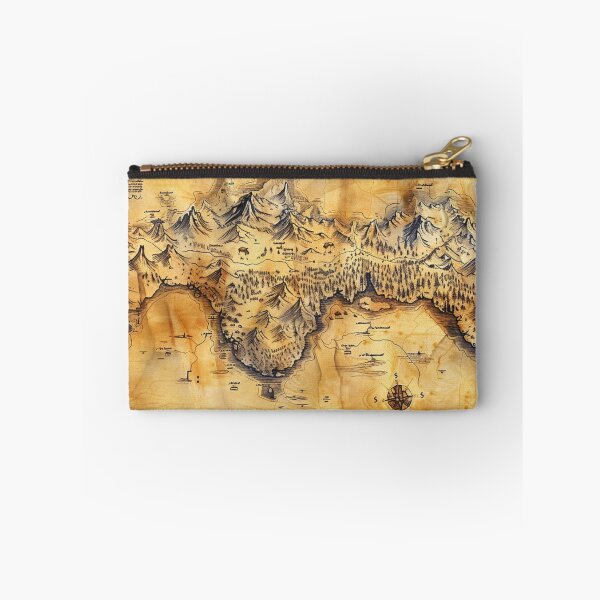 Item preview, Ancient Fantasy Map - Epic Explorer's Desk Mat & Wall Art designed and sold by VectorForge.