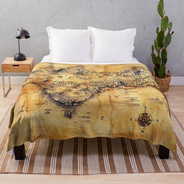 Item preview, Ancient Fantasy Map - Epic Explorer's Desk Mat & Wall Art designed and sold by VectorForge.