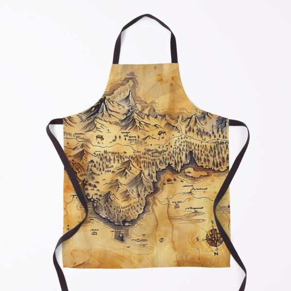 Item preview, Ancient Fantasy Map - Epic Explorer's Desk Mat & Wall Art designed and sold by VectorForge.